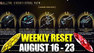 Incarnons & Loot! Warframe Weekly Reset August 16 - 23!