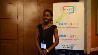 Ms. Ibifunke Adegunle at GHC Conference 2013 by GSTF Singapore
