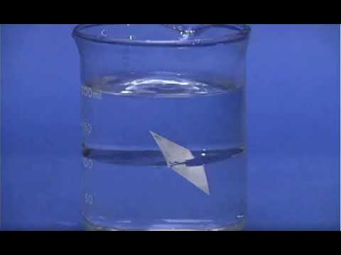 Floating Squares - Hexane and Water