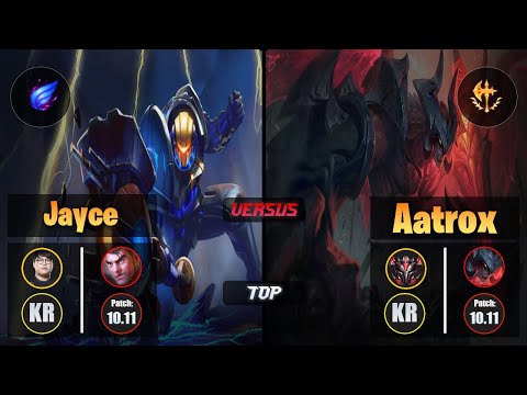 CuVee JAYCE (Top) [Phase Rush] VS AATROX - Grandmaster KR Patch 10.11