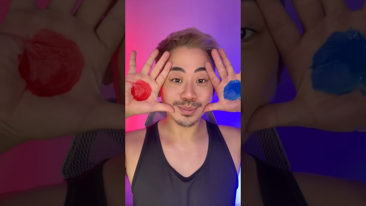 赤と青混ぜたらそりゃ紫やな。#makeup #lgbtiq #shorts