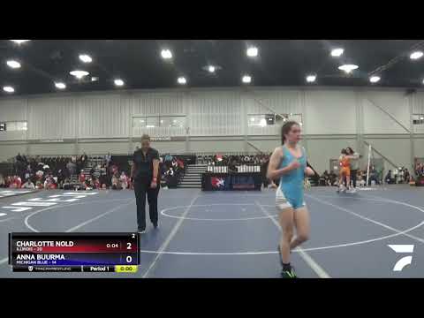101 Lbs Round 2 (8 Team) - Charlotte Nold, Illinois Vs Anna Buurma, Michigan Blue 28bb