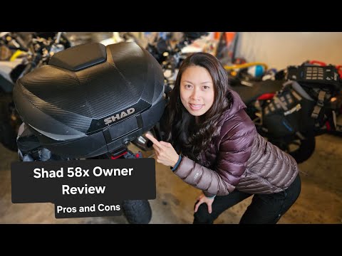 Owner Review of Shad 58X expandable Motorcycle Top Case Pros and Cons #motorcycleaccessories