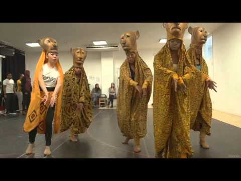 Nicholas Afoa & the new Disney's The Lion King cast in rehearsals