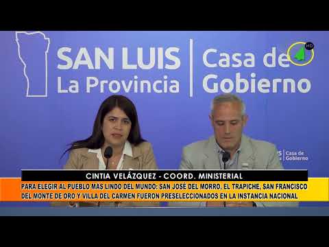 San Luis: cuatro pueblos fueron preseleccionados en concurso para "El Pueblo más Lindo del Mundo".