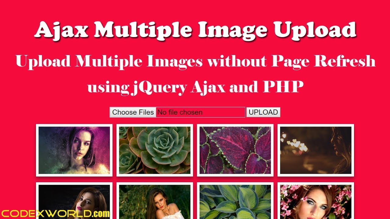 Upload Multiple Images using jQuery, Ajax and PHP