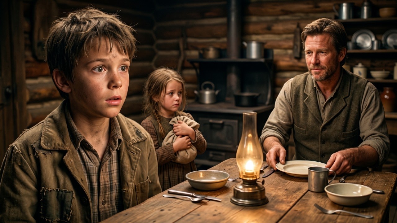 “Can My Sister Stay Too?” the Orphan Asked. The Rancher Quietly Set Another Place