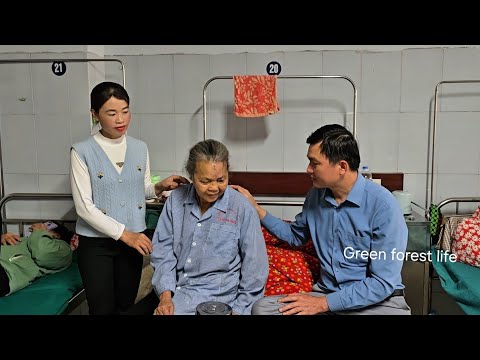 Robert's mother was sick and hospitalized, Mai and Robert went to visit her. Green forest life 