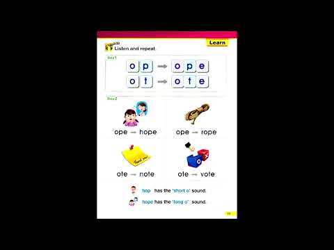 Smart Phonics 3 #phonics page 49 #smart phonics unit 5 long vowel o