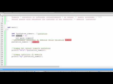 Linguaggio C - Puntatori