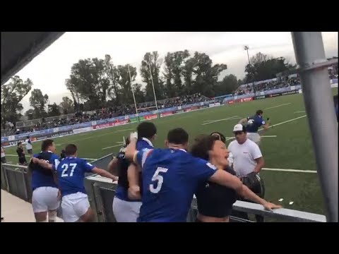 France bench goes crazy after winning U20 Championship
