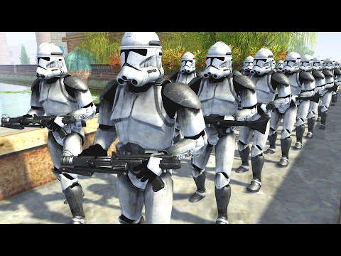 Can 1,000 Clones take tiny BRIDGE Defense!? - Men of War: Star Wars Mod Battle Simulator