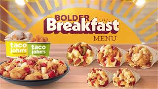 Bolder Breakfast Menu at Taco John's!