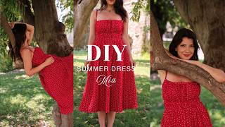 Mia Dress | DIY Cami Square Neck Summer Dress | Beginner-Friendly Sewing Tutorial