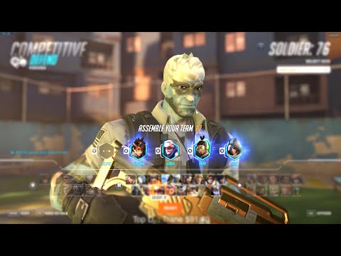 KABAJI CARRY SOLDIER 76 AND BASTION GAMEPLAY! [ OVERWATCH 2 SEASON 7 TOP 500 ]