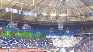 preview picture of video 'Nordkurve Gelsenkirchen | Schalke 3:1 Augsburg | ganze Choreo | Full HD'