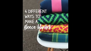 4 different ways to tie a fleece blanket and how to finish corners