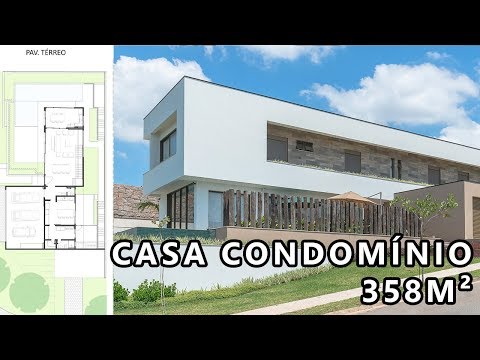 CASA DE LUXO EM CONDOMÍNIO DE ESQUINA 358m² | PROJETO DO ZERO