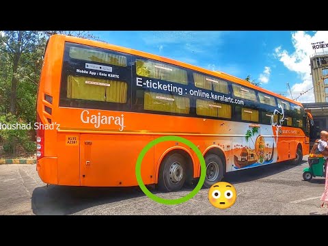 This is how 14.95m long volvo bus turning in challenging turns with ease😳steerable tag axles working