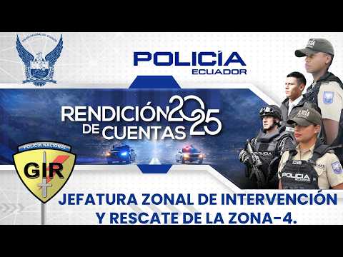 Rendición de cuentas 2025 Jefatura Zonal de Intervención y Rescate GIR Manta