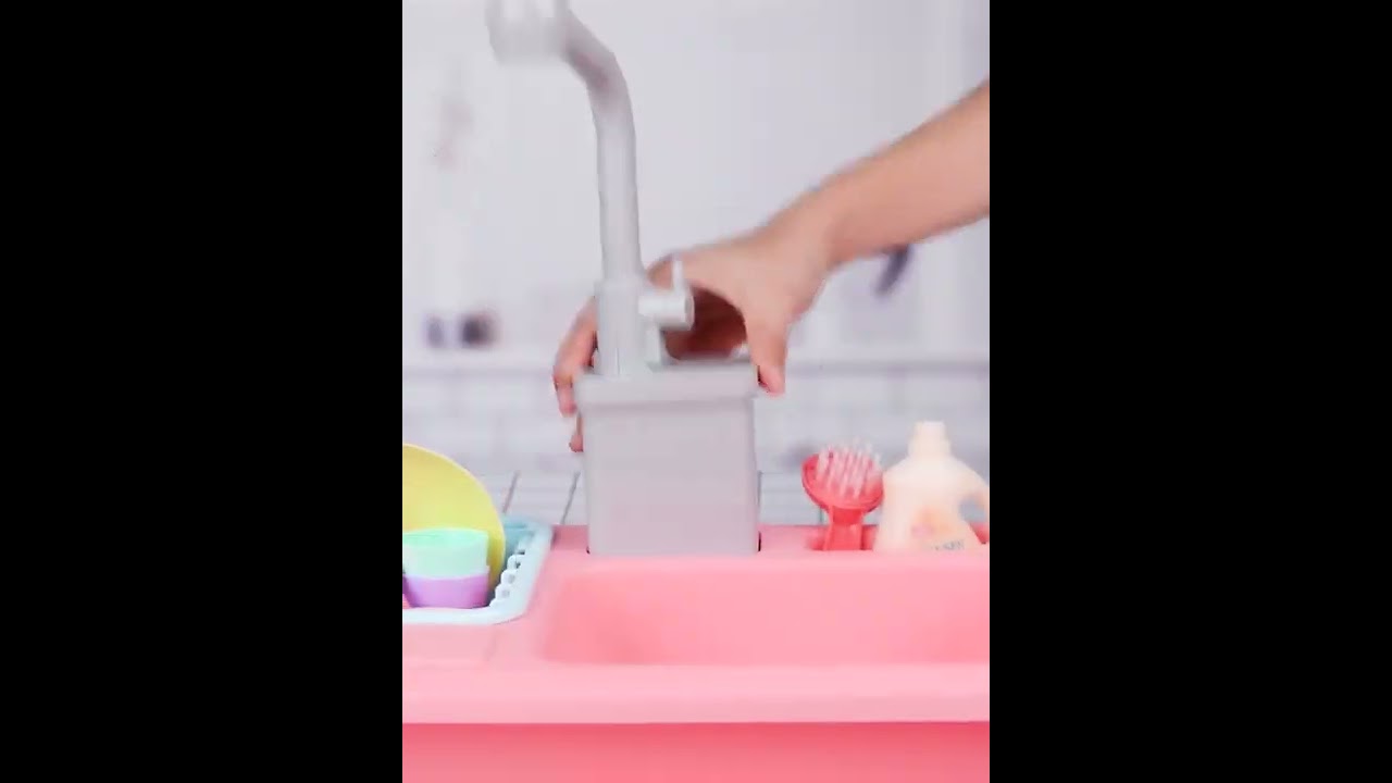 Elektronikus mosogató játékszett kiegészítőkkel videó