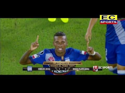 Emelec vs River Plate 1-1 (Primer Tiempo Resumen y Goles) Copa Libertadores 2017 27/04/2017