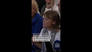 Greta Thunberg contesta a los insultos de Trump a su salud mental #shorts