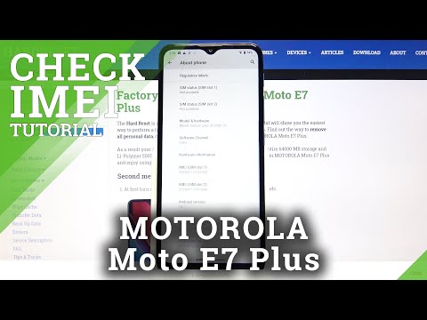 How to Check IMEI & SN in Motorola Moto E7 Plus – Discover IMEI Status