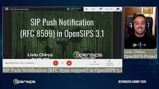 "SIP Push Notification [RFC 8599 support] in OpenSIPS 3.1": Liviu Chircu - OpenSIPS Project