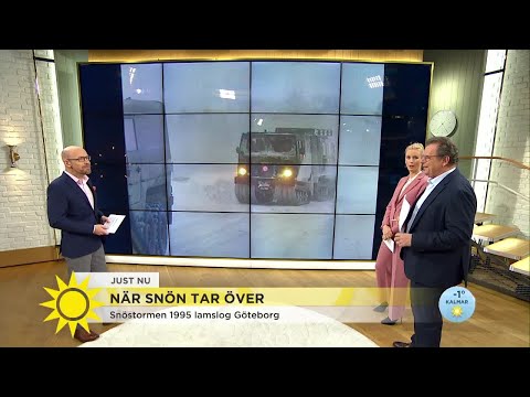 "Bara 7 arbetare tog sig till Volvo" – Steffo minns snöstormen -95 - Nyhetsmorgon (TV4)