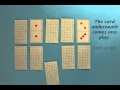 Domino cards solitaire game 