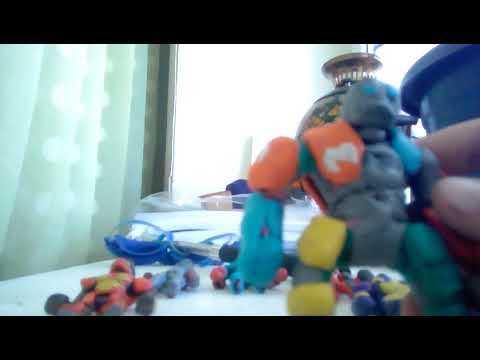 Обзор моих пластилиновых роботов из живой стали