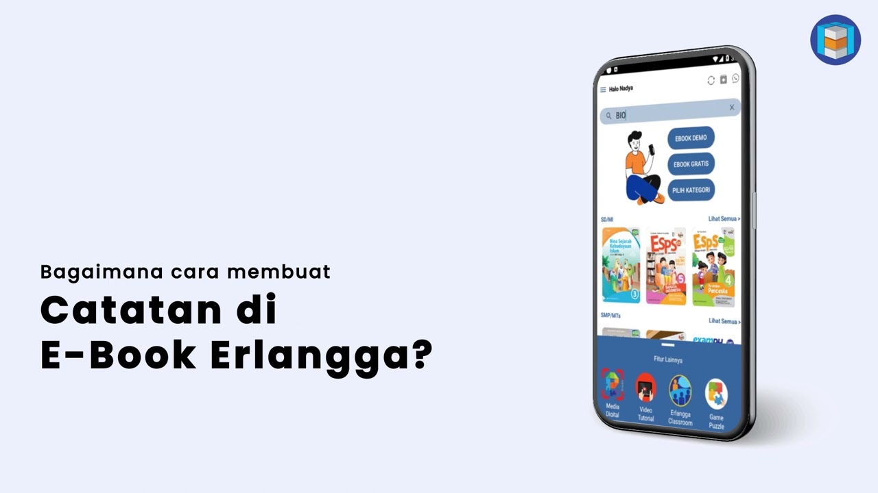 CARA MEMBUAT CATATAN DI E BOOK ERLANGGA