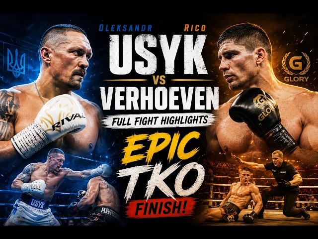 Oleksandr Usyk vs Rico Verhoeven 🥊 Full Fight Highlights & Epic TKO Finish! SDDEFAULT Thumbnail