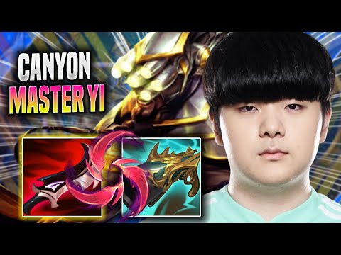 CANYON DESTROYING WITH MASTER YI! - DK Canyon Plays Master Yi JUNGLE vs Lee Sin! | Season 2022