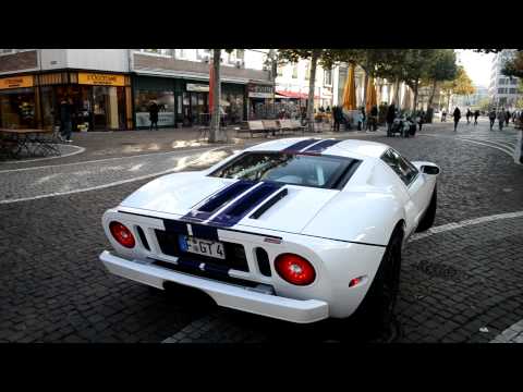 Ford GT Geiger in Frankfurt am Main start up , accelerating away