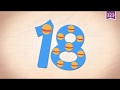 Learn Number Eighteen 18 In English Counting Math By Endless Alphabet Kids Educational Video