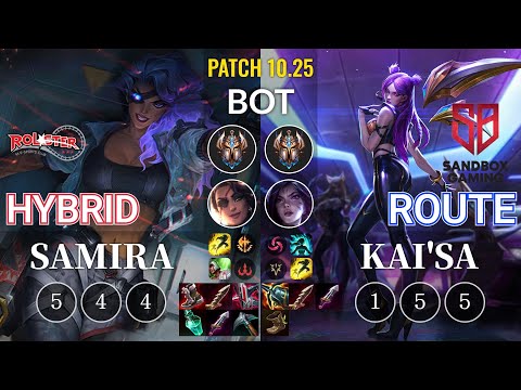 KT HyBriD Samira vs SB Route Kai'Sa Bot - KR Patch 10.25