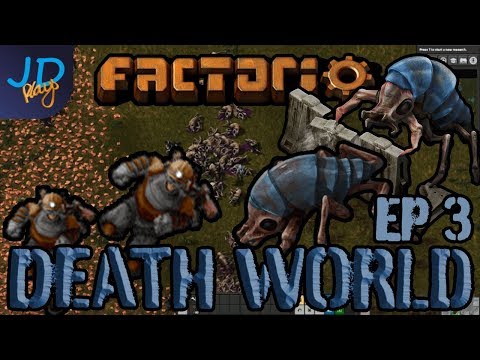FACTORIO 0.17 DEATHWORLD with P0ober EP3 | Automating Defences
