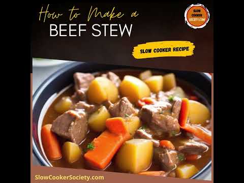 Easy Crock Pot Beef Stew Recipe | Tasty Slow Cooker Beef Stew Recipe