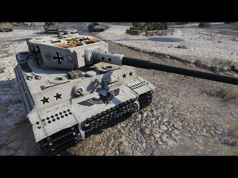 WoT Tiger I (skin) 5140 DMG 1830 EXP - Mountain Pass