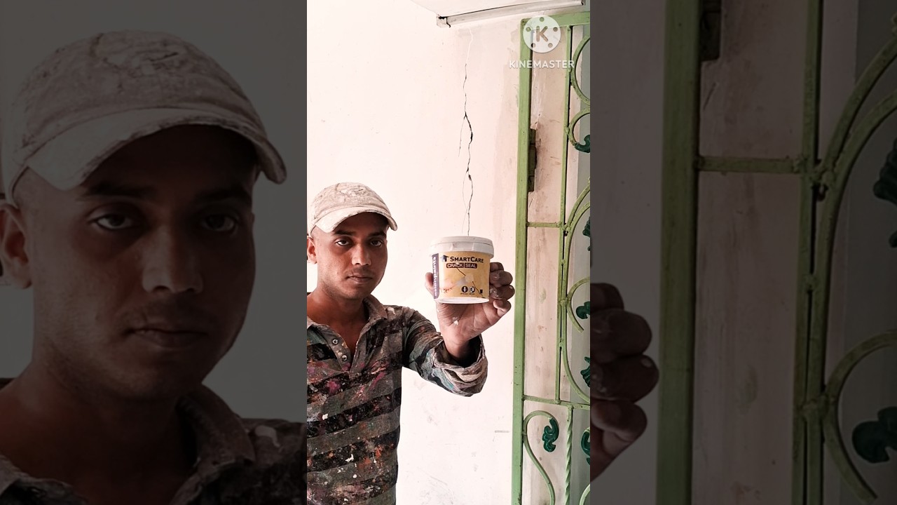 CRACK SEAL BY ASIAN PAINT Wall crack repair #shorts #viral #painting #wallpaint #design #trending