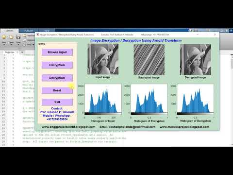Matlab Code For Message Encryption Using Arnold Transform