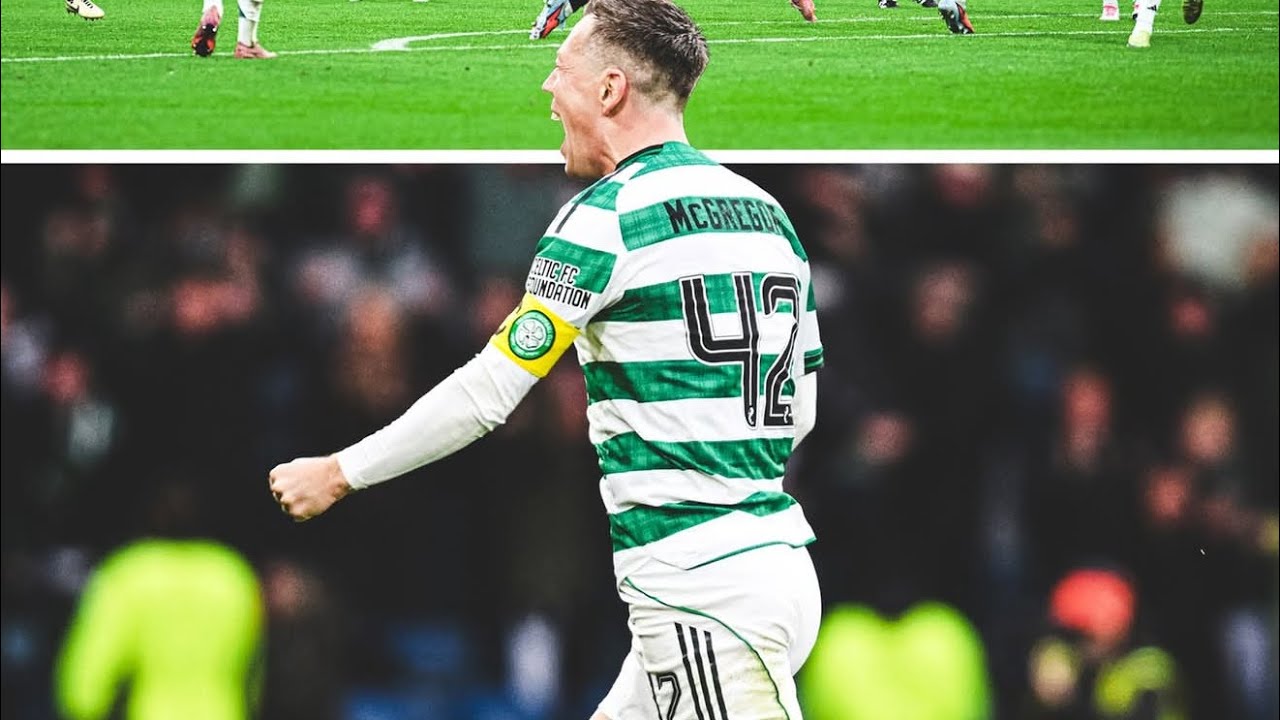 CRAZY!! CALLUM McGREGOR  GOAL FAN CELEBRATION SEMI FINAL!!! CELTIC V RANGERS 3-1 