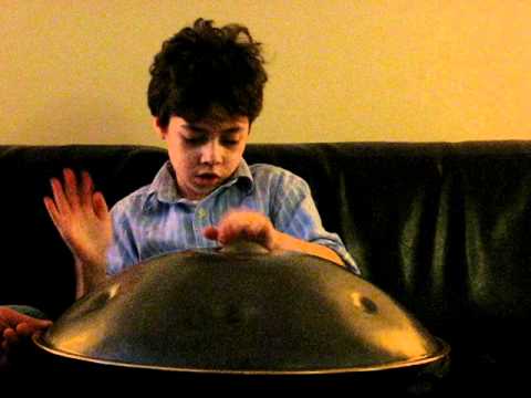 8year old plays amazing hang