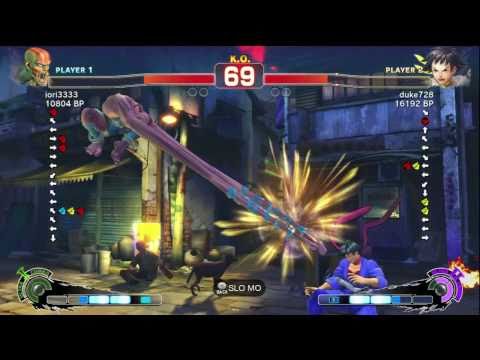 Duke728 [Makoto]  vs iori3333 [Dhalsim] SSF4 Japanese Online Ranked Matches - TRUE-HD