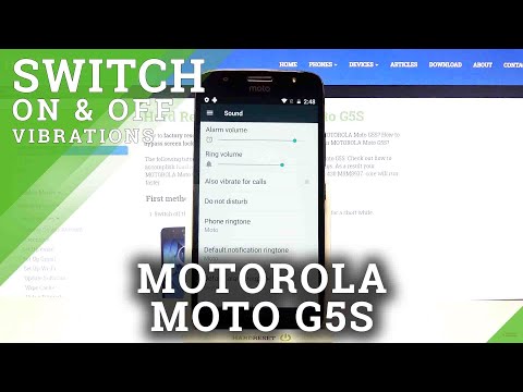 How to Change Vibration Settings in Motorola Moto G5S- Disable/Enable Vibrations