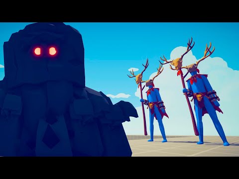 STONE GOLEM vs 2x EVERY GOD | TABS Totally Accurate Battle Simulator