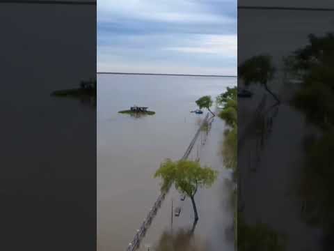 La creciente del Niño dejo sin Costanera A Santa Elena, Entre Ríos Santa Elena