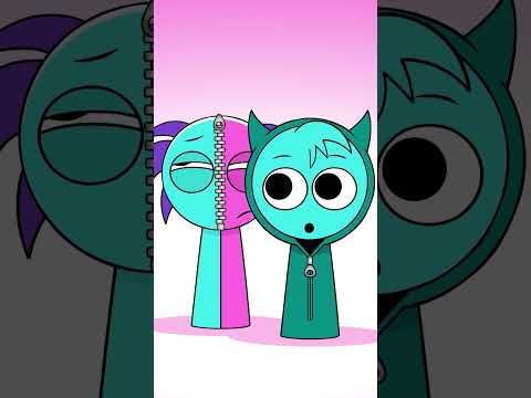 SPRUNKI & Friends |  Sprunki OC Zip meets SemiHemi #sprunki #incredibox